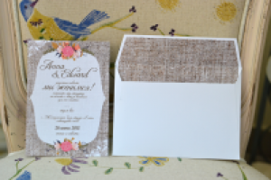 Приглашение в стиле Рустик