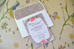 Приглашение в стиле Рустик