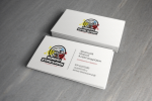 Визитка для руководителя пейнтбольного клуба (г. Москва)