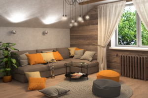 2 этаж бани в стиле Лофт