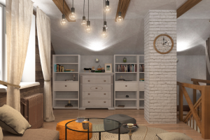 2 этаж бани в стиле Лофт