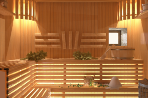 1 этаж Бани - парилка