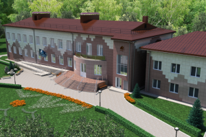 Юбилейный_ Вентилируемый фасад из керамогранита