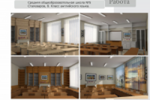 Дизайн интерьера школьного класса английского языка