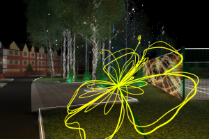 Иллюминация в коттеджном поселке