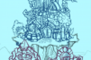 Концепт арт парящего замка