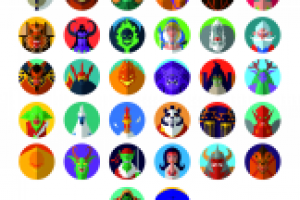 Иконки персонажей для мобильный игры по вселенной WOW