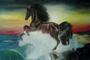 Лошадь у моря