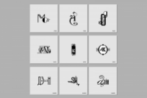 шрифтовые логотипы