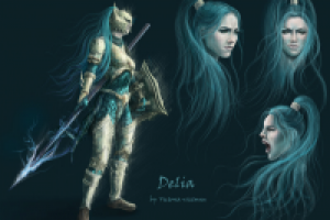 Концепт арт персонажа.