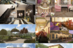 Залы ресторана в стиле Фьюжн