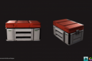 Sci-fi crate for game