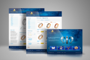 Интернет-каталог для ювелирной компании