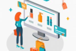 Векторная иллюстрация_онлайн шоппинг