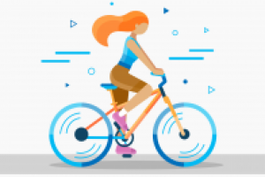 Векторная иллюстрация_велосипед