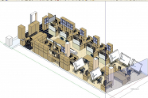 sketchup Планировка помещения