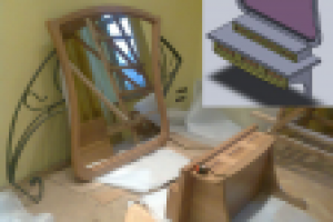 3d solidworks, NX конструкция и результат в интерьере