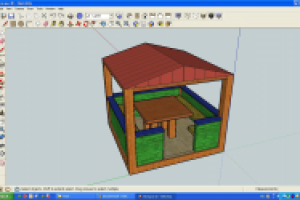 3d sketchup беседка на дачу