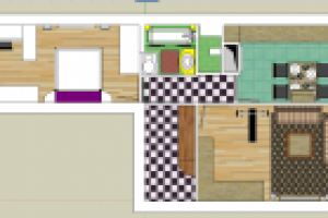 3D sketchup планировка квартиры