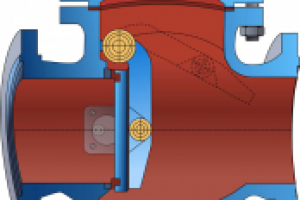 Обратный клапан поворотного типа