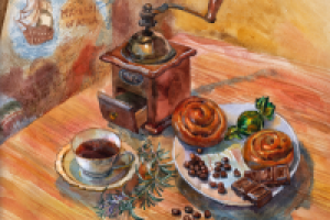 кофейный натюрморт