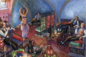 Иллюстрация. Восточная комната в ресторане Обломов.