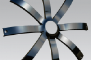 3D модель колесного колпака с образца