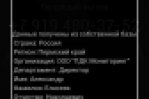 Кто звонит?