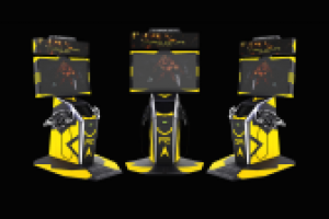 Визуализация аттракциона Cyber Gun