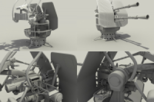 3Д модель пушки