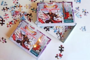 упаковка детского подарка-пазла