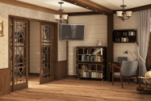 Дизайн проект загородного дома. Кабинет