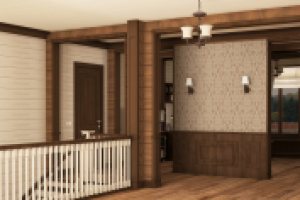 Дизайн проект загородного дома.Холл