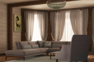 Дизайн проект загородного дома. Гостиная