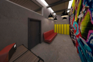 Дизайн проект автомастерской в стиле Лофт. Комната отдыха