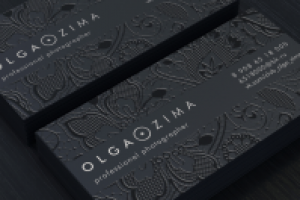 Визитки для шелкографии Olga Zima