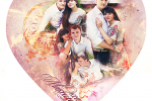 Коллаж в форме сердца, подарок на свадьбу