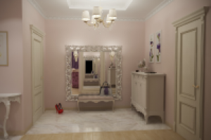 Классика в двухкомнатной квартире  в ЖК "М-Хаус"