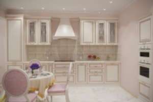 Классика в двухкомнатной квартире  в ЖК "М-Хаус"