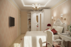 Классика в двухкомнатной квартире  в ЖК "М-Хаус"