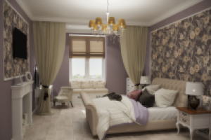 Интерьер спальни в Лефортово