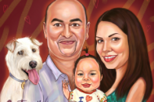 Семейный шарж