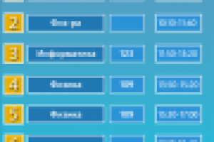 Расписание пар