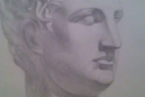 Рисунок античной головы