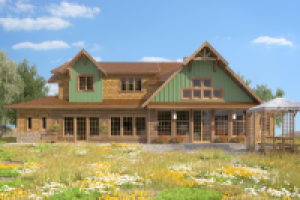 загородный дом площадью 270 м2