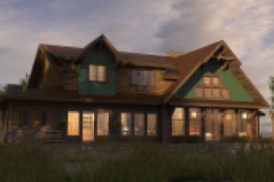 загородный дом площадью 270 м2