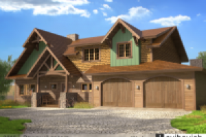 загородный дом площадью 270 м2