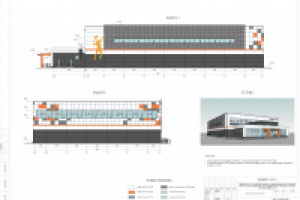 крытый теннисный корт на 3 площадки. АГР, стадия П
