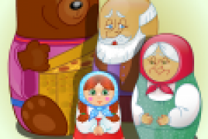 Матрёшки к сказке "Машенька и медведи"