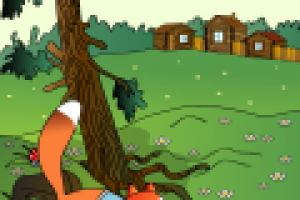 Иллюстрация к произведению Ушинского "Лиса Патрикеевна"